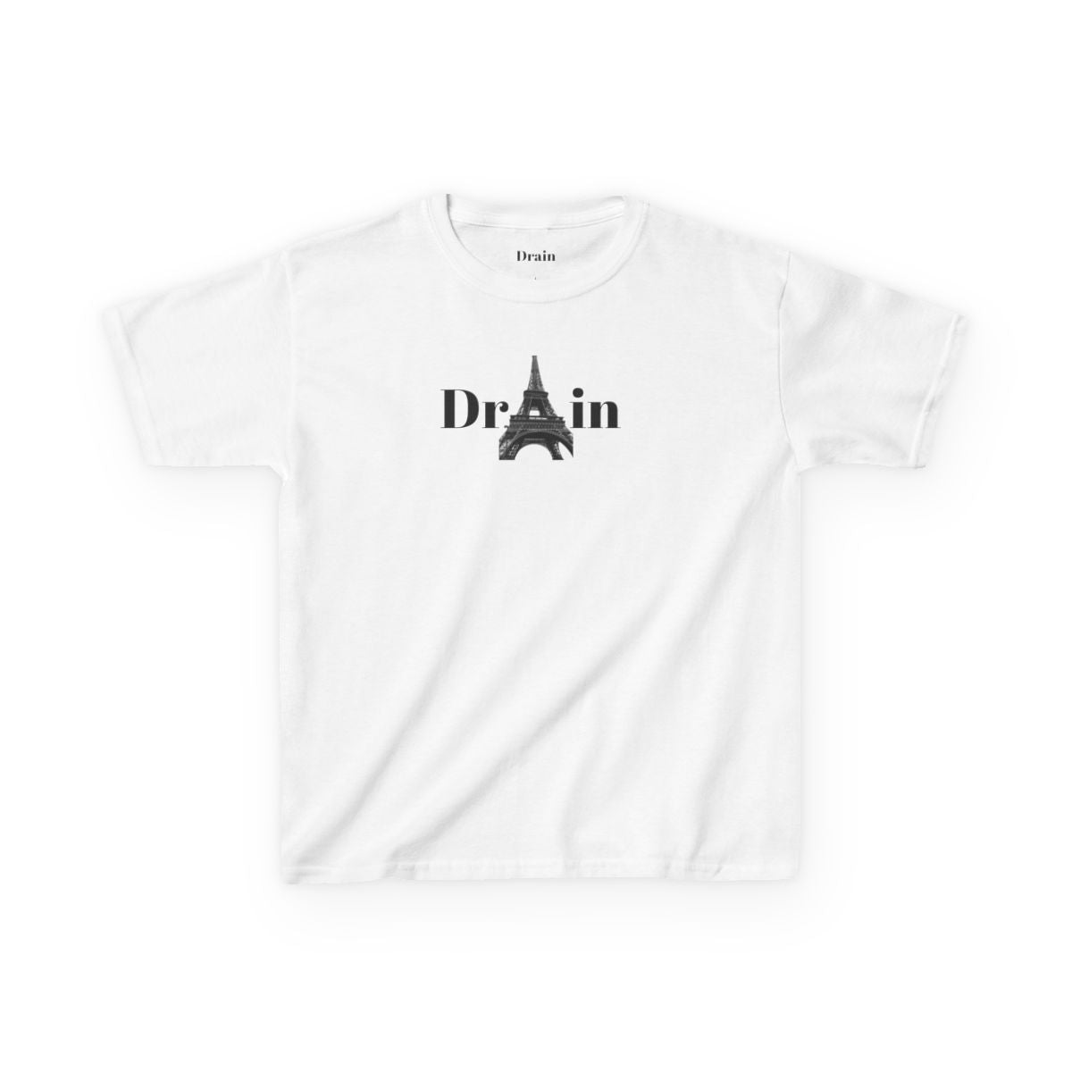 Drain Paris Eiffel Tower Graphic Kids Tee