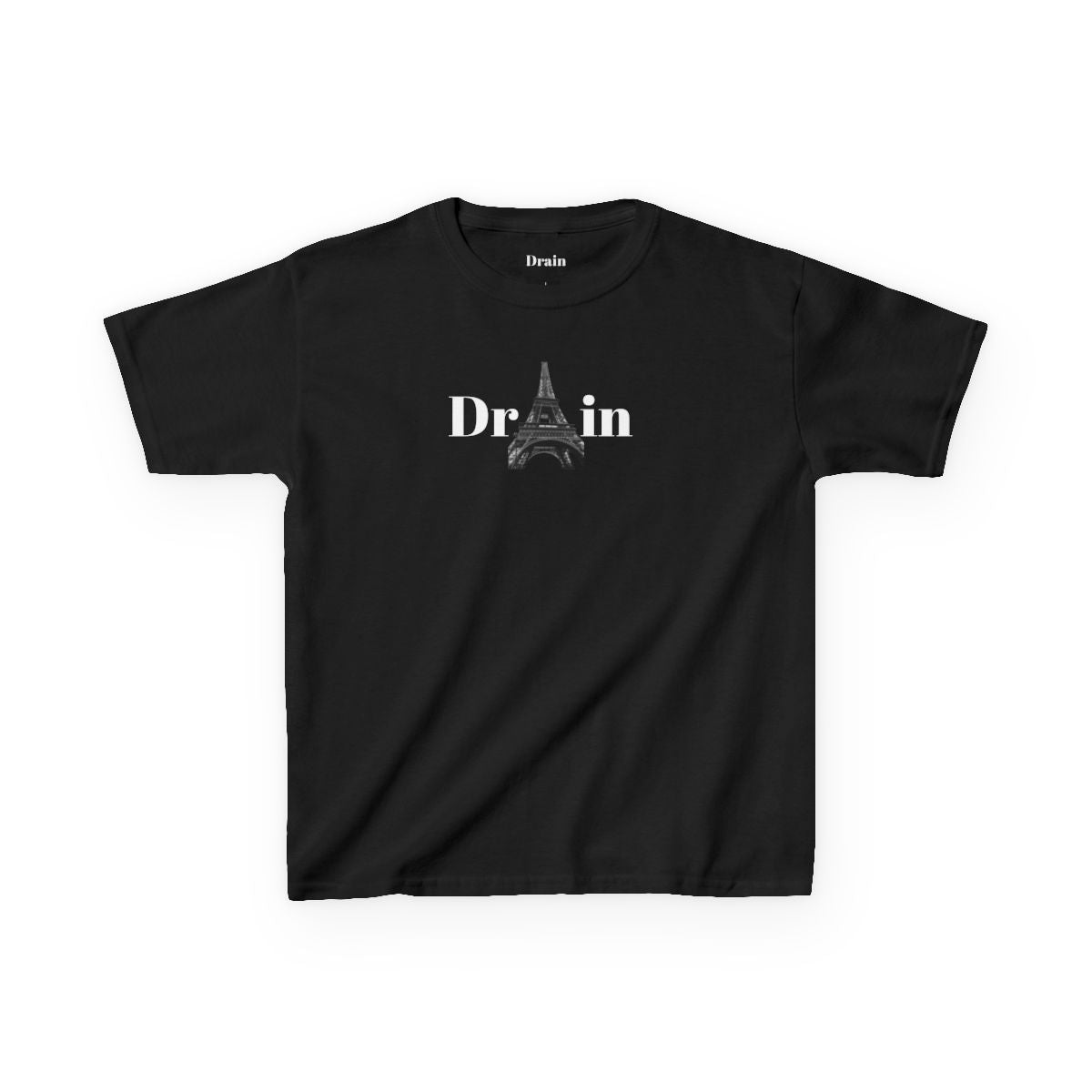 Drain Paris Eiffel Tower Graphic Kids Tee