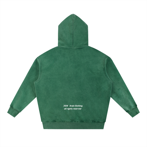 SNOW WASH HOODIE EMERALD