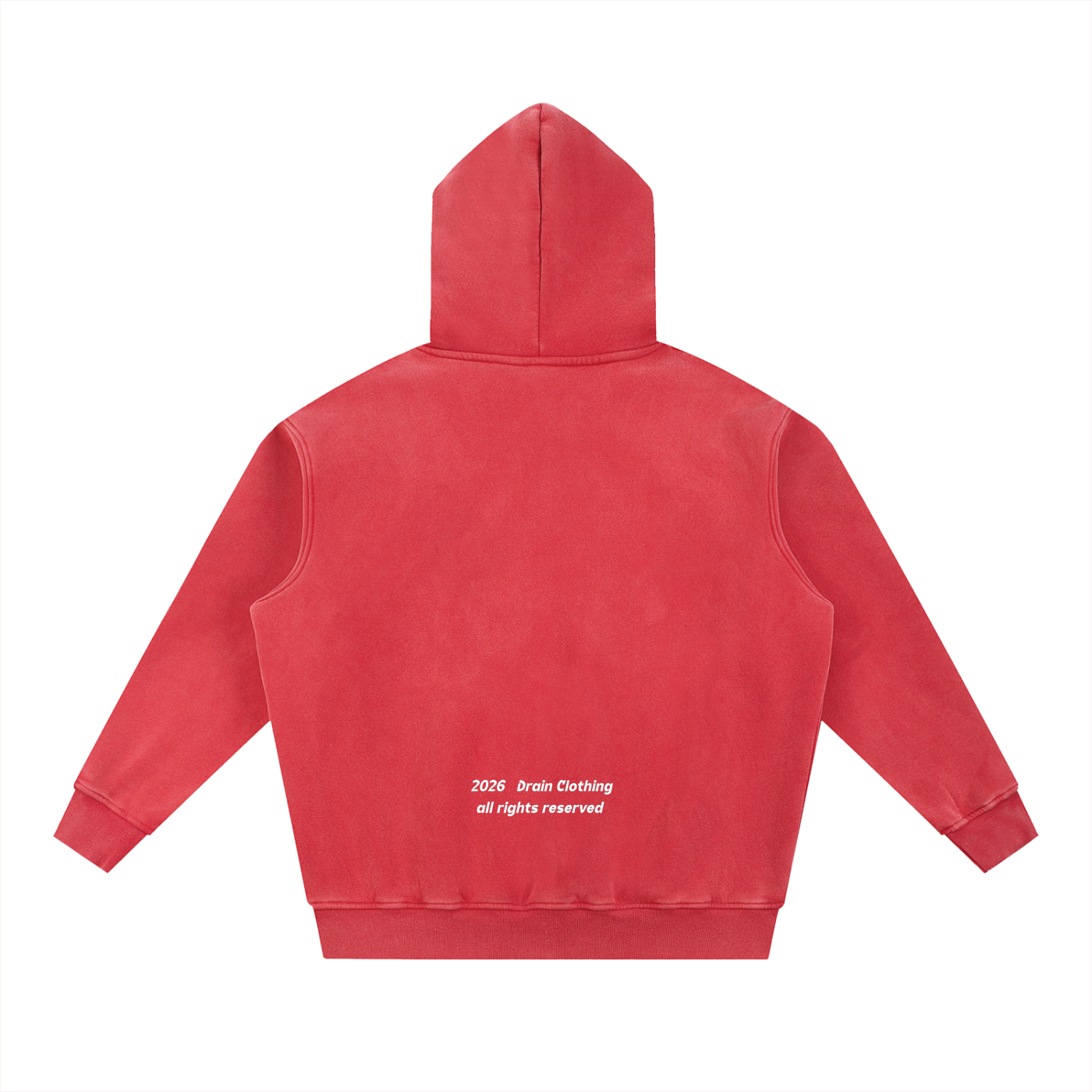 SNOW WASH HOODIE CHERRY